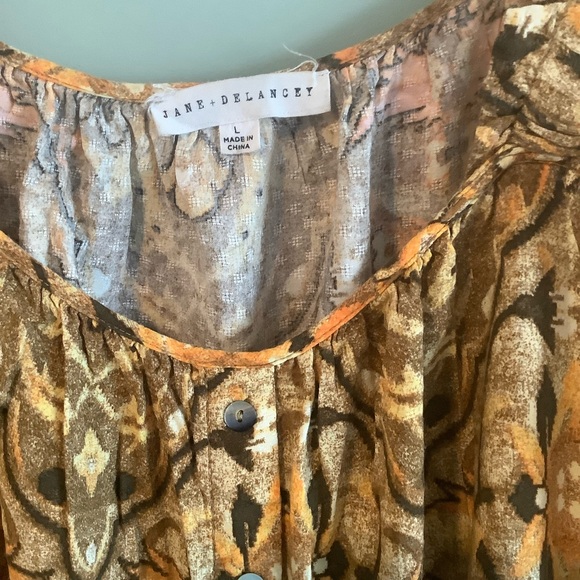 Jane + Delancey Zebra Print Button Down and Tank Top bundle of 2 Size L - Picture 3 of 4